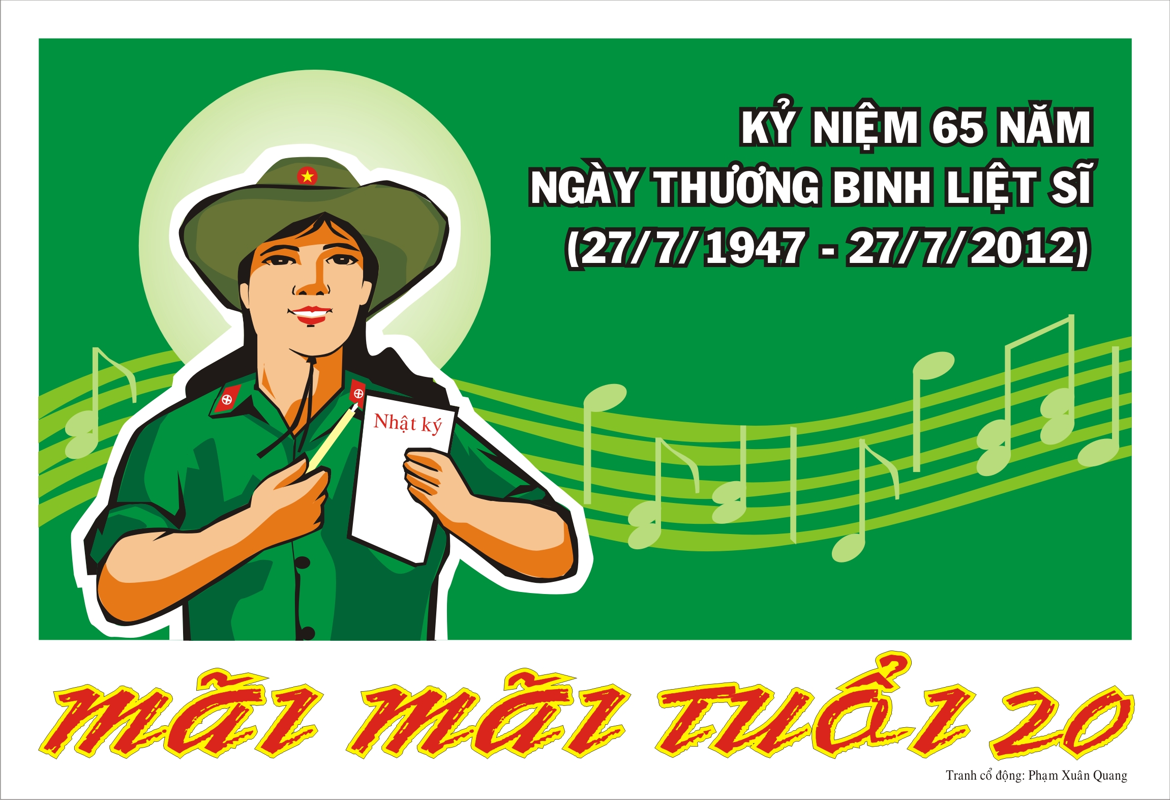 Tranh cô đông kỷ niệm 65 năm Ngày Thương binh - Liệt sĩ 27/7/1947 - 27/7/2012